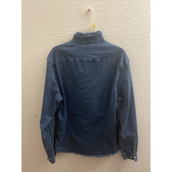 ASOS BLUE DENIM JACKET SIZE MEN'S MEDIUM - Picture 2 of 2